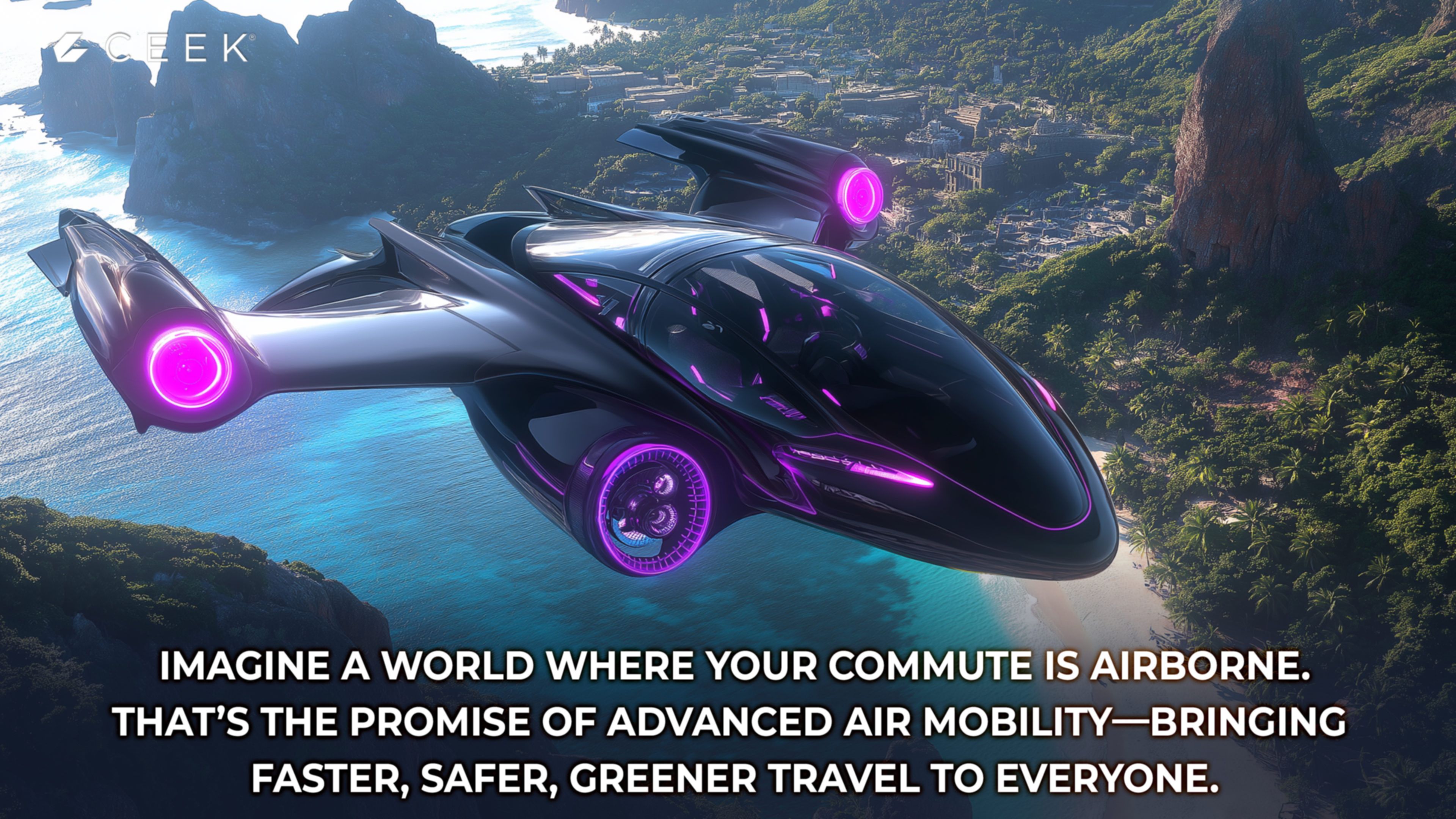 Imagine A World Where Your Commute Is Airborne. - That’s the promise of Advanced Air Mobility (AAM)—bringing faster, safer, greener travel to everyone.